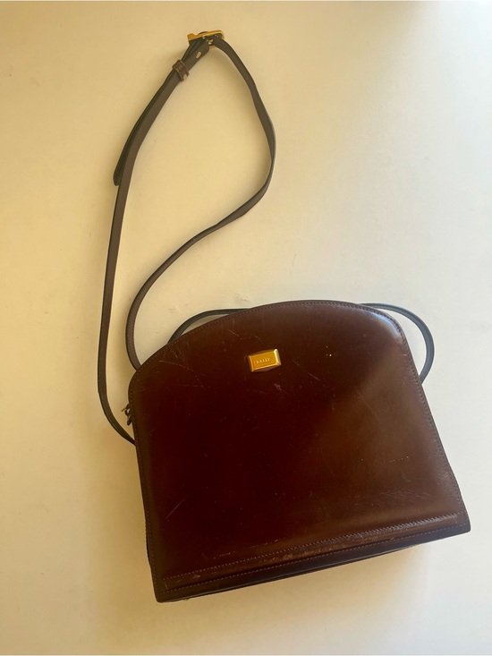 Bally Handbags - Vintage Bally Crossbody Leather Handbag Brown Made In Italy
